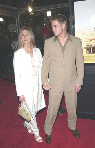 Брэд Питт и Дженнифер Анистон, 2001 год