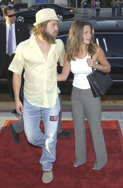 Брэд Питт и Дженнифер Анистон, 2002 год